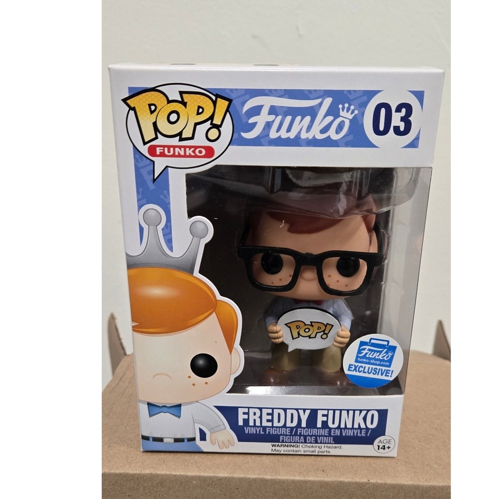 Funko Pop Freddy Funko with Pop Sign 03 Funko Shop Exclusive Vinyl Figure 2016